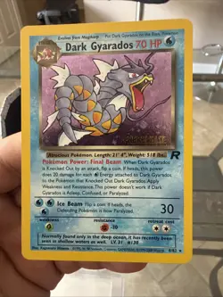 Pokemon TCG Dark Gyarados Promo Card Pre-Release 8/82 Holo Nm - Image 1
