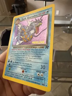 Pokemon TCG Dark Gyarados Promo Card Pre-Release 8/82 Holo Nm - Image 2