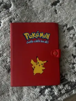 Vintage Pokemon Gotta Catch 'Em All Binder Red Pikachu 1999 - Image 1