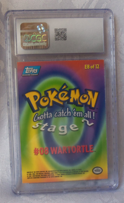 1999 Topps Pokemon The First Movie WARTORTLE E8 First Print Grade 8 NM/Mint - Image 2
