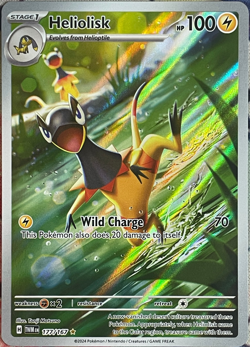 Heliolisk Illustration Rare Holo - 177/167 - Twilight Masquerade Pokemon 2024 - Image 1