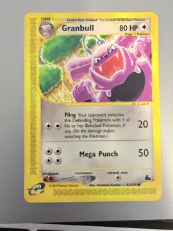 Pokemon Skyridge Granbull 61/144 Regular NEVER PLAYED Elite Mint WOTC Vintage - Image 1