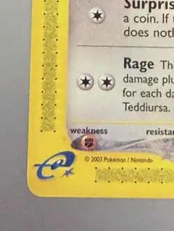 Pokemon Skyridge Teddiursa 109/144 NEVER PLAYED Elite Mint WOTC Vintage - Image 4