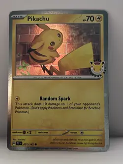 Pikachu 051/162 Pokemon Day 2026 - Anniversary Stamped NM - Image 1