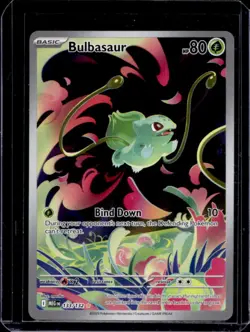2025 Pokemon Mega Evolution Bulbasaur Illustration Rare #133/132 - Image 1