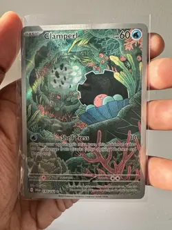 Pokemon TCG SV Destined Rivals Clamperl 195/182 Illustration Rare Full Art NM! - Image 1