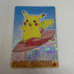 Pokemon Pikachu Vintage Pocket Monsters Vending HOLO Prism Sticker 1998 Nintendo - Image 1