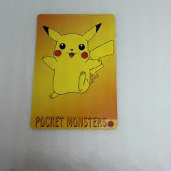 Pokemon Pikachu Vintage Pocket Monsters Vending HOLO Prism Sticker 1998 Nintendo - Image 2
