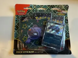 Pokemon Paldean Fates Maschiff Tech Sticker Collection 3 pack Sealed - Image 1