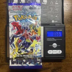 Heavy 8.66g Pokemon Sealed Raging Surf Japanese Booster Pack US Seller In Hand - Image 1