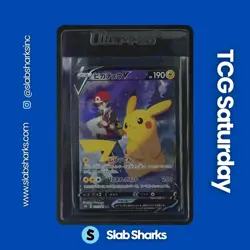 2021 POKEMON JP VMAX CLIMAX #222/184 PIKACHU V CHARACTER SUPER RARE - Image 1