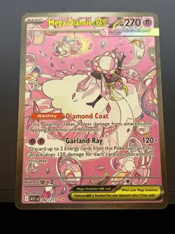 Mega Diancie EX 282/217 ASC Holo 270 HP 120x Attack Pokemon TCG - Image 1