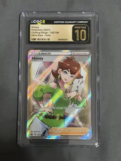 Pokemon TCG (2021) Chilling Reign - Honey Full Art 192/198 CGC Pristine 10 - Image 1