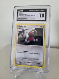 Slakoth 99/123 Mysterious Treasures, CGC GEM MINT 10 🔥 Pokemon 2007 - Image 1