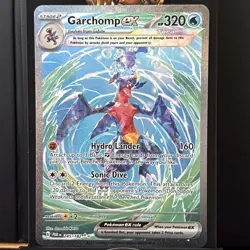 Pokemon TCG Garchomp ex 245/182 SV04: Paradox Rift Special Illustration Rare - Image 1