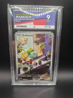 ACE 9 Mint Bulbasaur 143/142 Stellar Crown Illustration Rare Pokemon TCG - Image 1