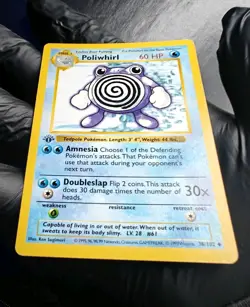 Poliwhirl – 1st Edition Shadowless – LP – Vintage WotC Pokemon TCG 38/102 - Image 4