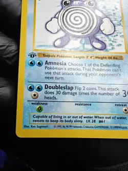 Poliwhirl – 1st Edition Shadowless – LP – Vintage WotC Pokemon TCG 38/102 - Image 5