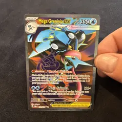 Pokemon Mega Greninja EX 100/086 Chaos Rising M/NM In Hand Full Art Prerelease - Image 1