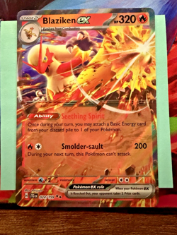 Blaziken ex 024/159 Sv09: Journey Together Double Rare NM Pokemon TCG - Image 1
