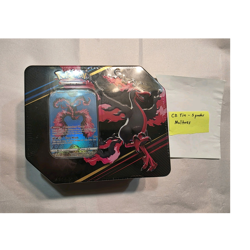 Pokemon TCG Crown Zenith Tin Galarian Moltres 5 Booster Packs Sealed - Image 1