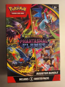 Pokemon TCG: Phantasmal Flames Mega Evolution Booster Bundle Factory Sealed - Image 1
