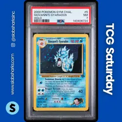 2000 POKEMON GYM CHALLENGE #5/132 GIOVANNI'S GYARADOS HOLO RARE PSA 7 - Image 1