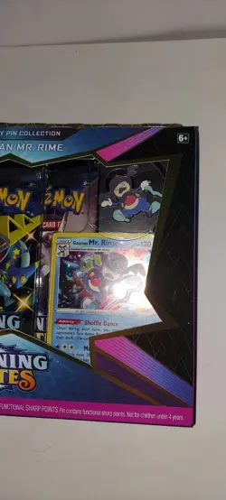 Pokemon TCG: Shining Fates Mad Party Pin Collections Box Galarian Mr. Rime 820650808685 - Image 2