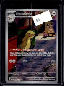 2025 Pokemon Mega Evolution Gumshoos Illustration Rare #153/132 - Image 1