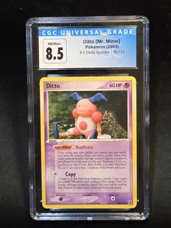 Ditto (Mr. Mime) 38/113 EX Delta Species Pokemon CGC 8.5 NM/Mint+ (Blue Label) - Image 1