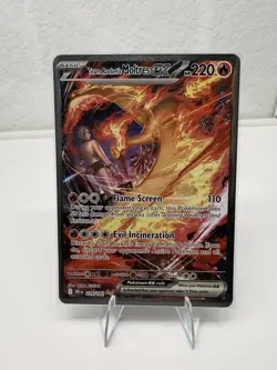 2025 Destined Rivals Team Rocket's Moltres EX Holo Secret Rare SAR #229/182 NM - Image 1