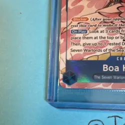 Bandai Boa Hancock ST17-004 ST17 Full Art Foil Super Rare 6000 One Piece Sealed - Image 3