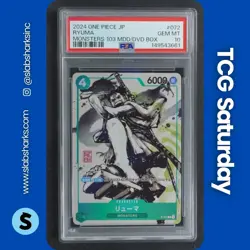 2024 ONE PIECE JP MONSTERS 103 MDD/DVD BOX #P-072 RYUMA PSA 10 - Image 1
