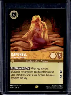2023 Disney Lorcana Rapunzel - Gifted with Healing #18/204 - Image 1