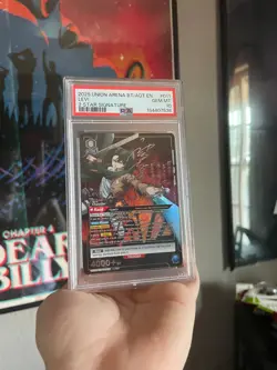 Union Arena TCG Levi 2 Star Signature Alt Art Holo PSA 10 Gem Mint AOT - Image 4