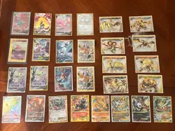Pokemon Card Lot 28 mixed cards - Image 1