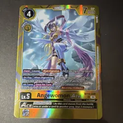 Bandai Angewomon ACE BT15-038 SR Foil Ultimate 7000 DP ACE Digimon Card - Image 1
