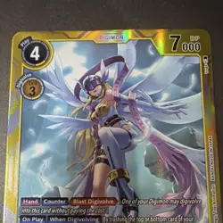 Bandai Angewomon ACE BT15-038 SR Foil Ultimate 7000 DP ACE Digimon Card - Image 2