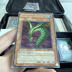 Sinister Serpent Game Promo SDD-002 Secret Rare Vintage Yu-Gi-Oh TCG Card - Image 1