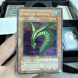 Sinister Serpent Game Promo SDD-002 Secret Rare Vintage Yu-Gi-Oh TCG Card - Image 2