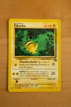 Pikachu 27 Black Star Promo Pokemon Card (Pre-Owned) Mint Condition - Image 1