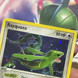 Vintage 2005 Pokemon Rayquaza 22/107 Holo Card MP - Image 3