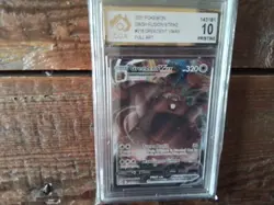 Pokemon Cards promo Holo 218 /264 greedent x sr ex graded slab card gold art b30 - Image 1