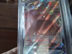 Pokemon Cards promo Holo 218 /264 greedent x sr ex graded slab card gold art b30 - Image 5
