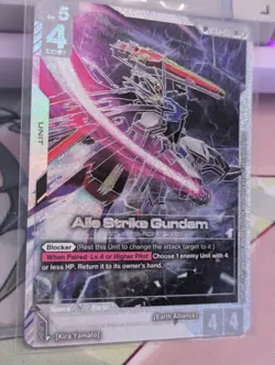 Gundam Card Game Phantom Aria Aile Strike Gundam SP LR+ ST04-001 - Image 1