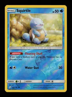 Squirtle 22/181 Reverse Holo Common SM - Team Up Pokemon Card - Image 1
