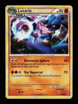 Lucario 14/95 Rare Call of Legends Pokemon Card - Image 1
