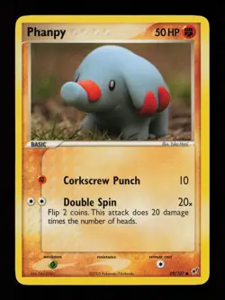 Phanpy 69/107 Yuka Morii Common Deoxys Pokemon Card - Image 1