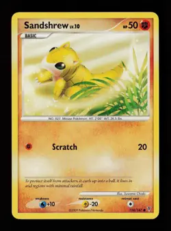 Sandshrew 124/147 Common Supreme Victors Pokemon Card - Image 1