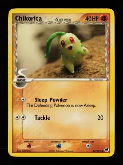 Chikorita (Delta Species) 44/101 Yuka Morii Dragon Frontiers Pokemon Card - Image 1